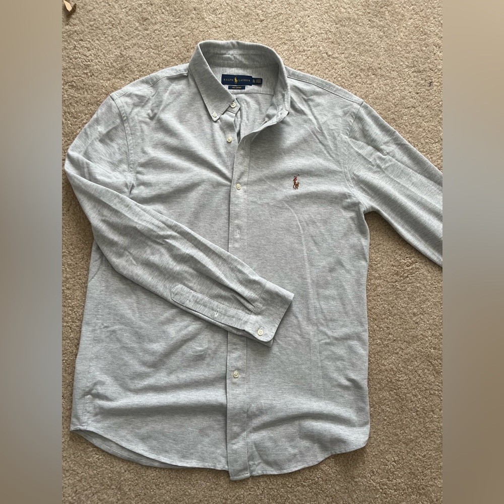 Polo like new oxford mesh  long sleeve
